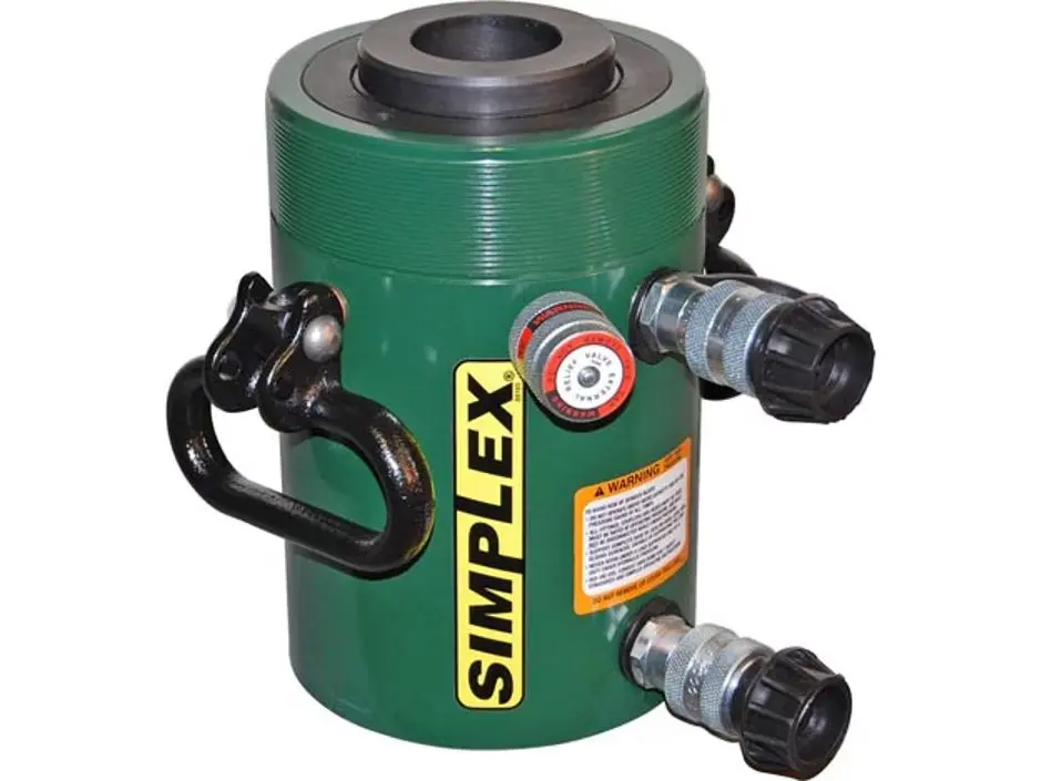 RCD6010A, 64 ton (569,4 kN) Capacity, 10.12 in (257 mm) Stroke, Double-Acting, Center Hole Hydraulic Cylinder