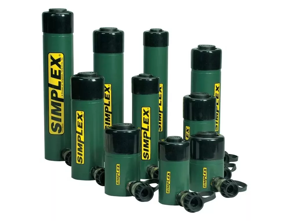 Simplex hydraulic jacks and cylinders