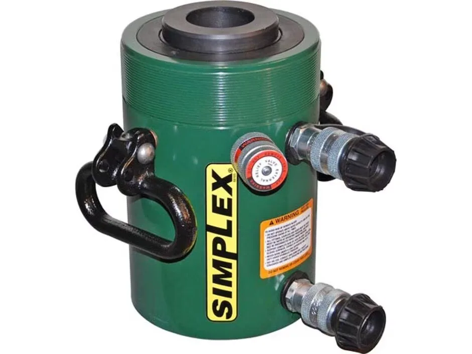 RCD6010A, 64 ton Capacity, 10.12 in Stroke, Double-Acting, Center Hole Hydraulic Cylinder