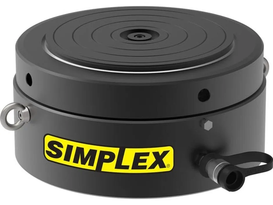 Simplex RLL5002, 575 ton Capacity, 1.77 in Stroke, Single Acting, Low Profile Pancake, Lock Nut, High Tonnage Hydraulic Cylinder